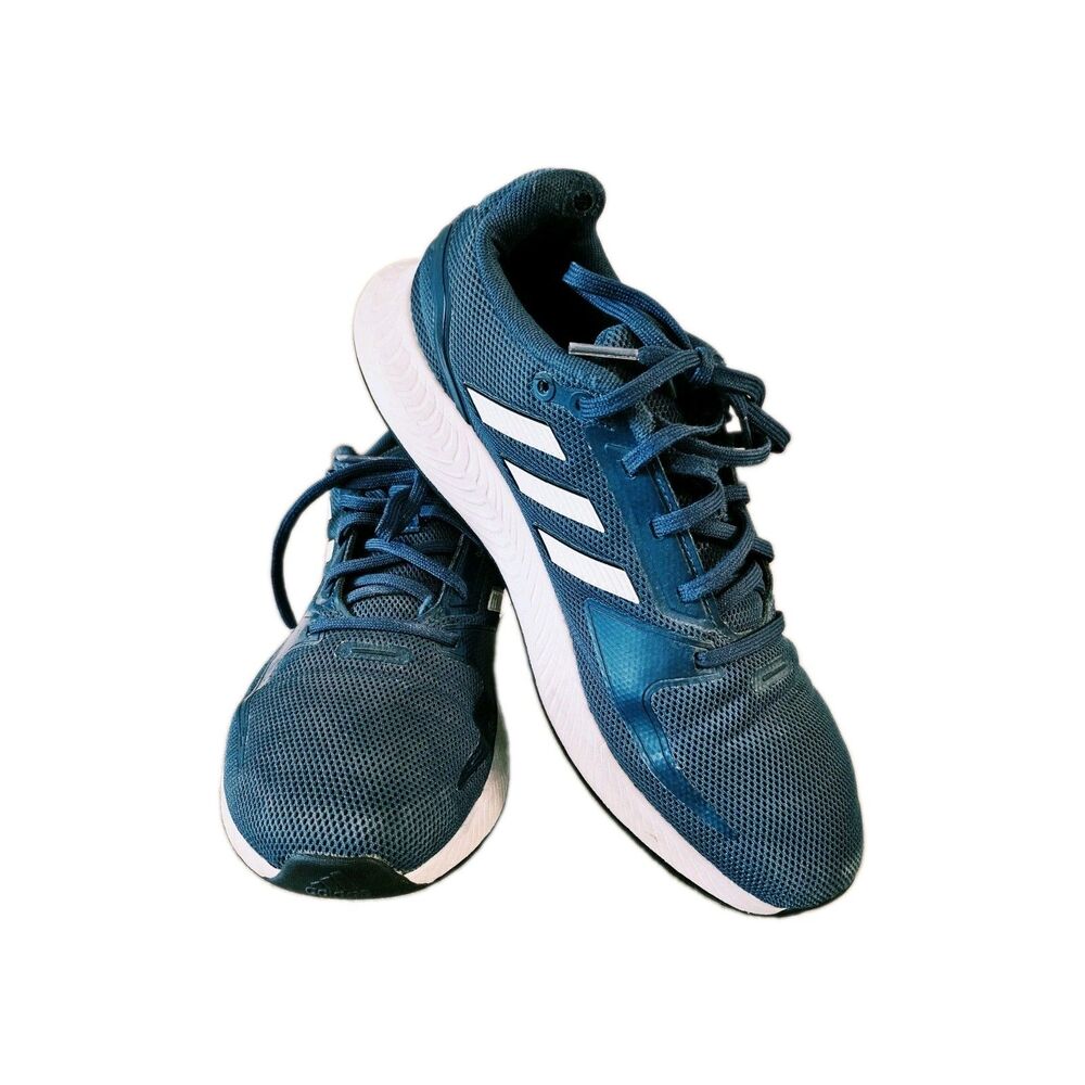 adidas Men's Low Top Lace Up Mesh Athletic Sneakers Blue/White